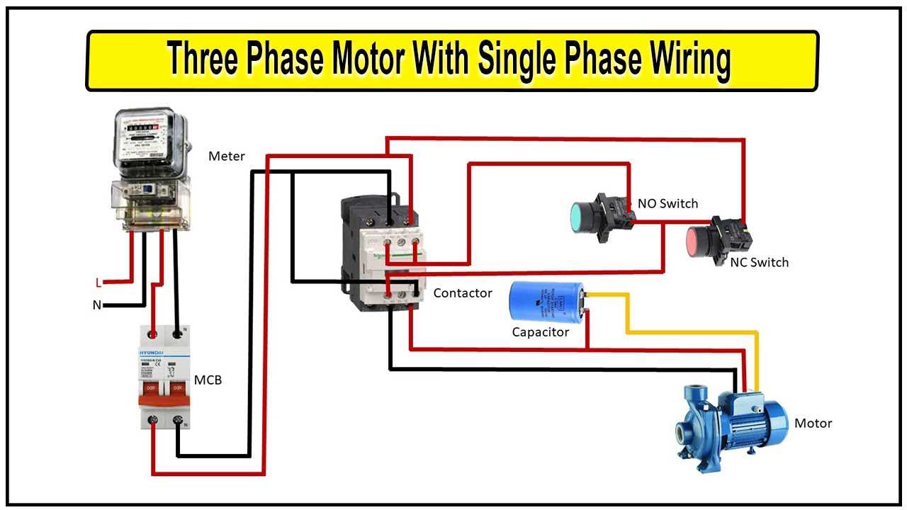 3 wire ac motor wiring diagram