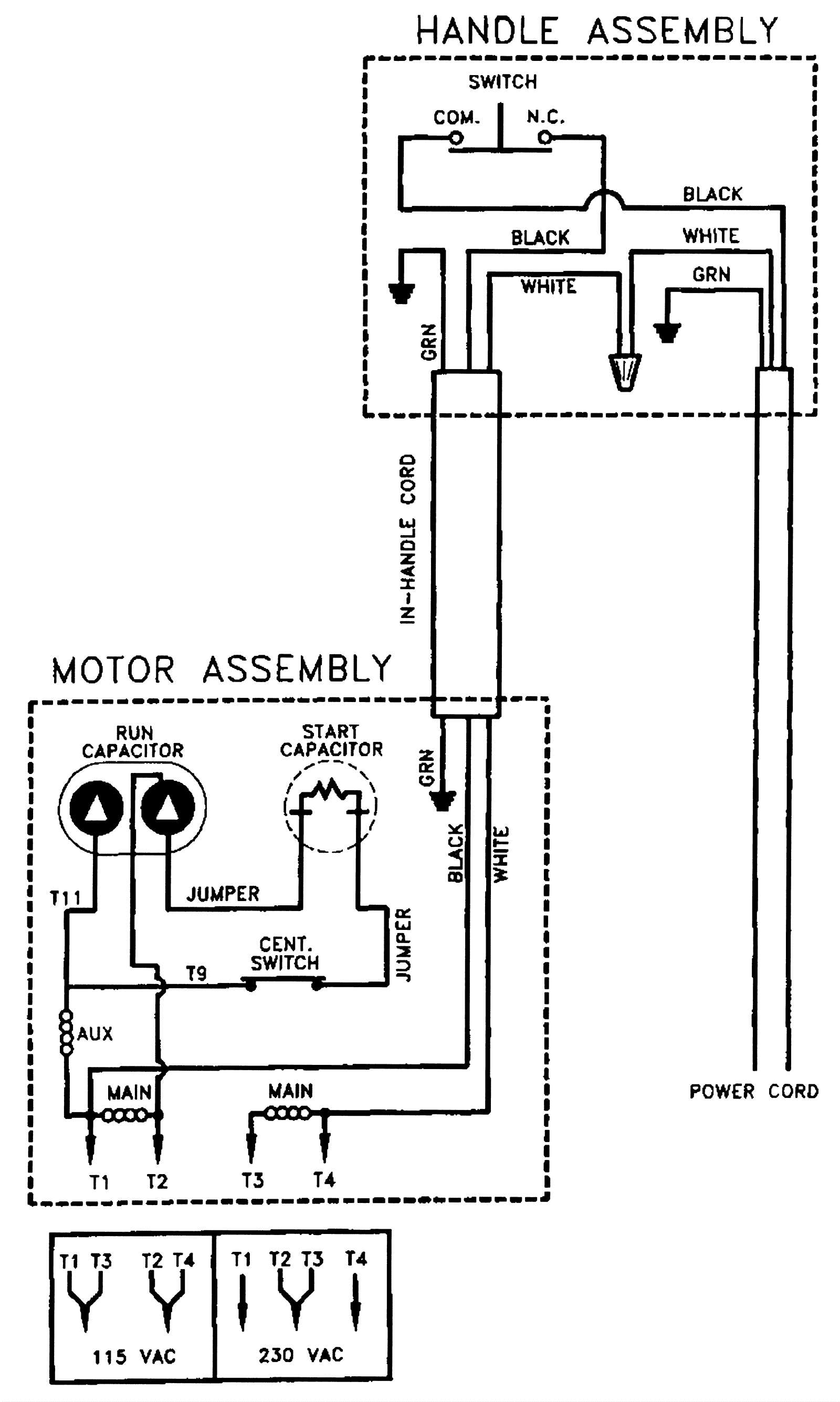 electric motor wiring diagrams