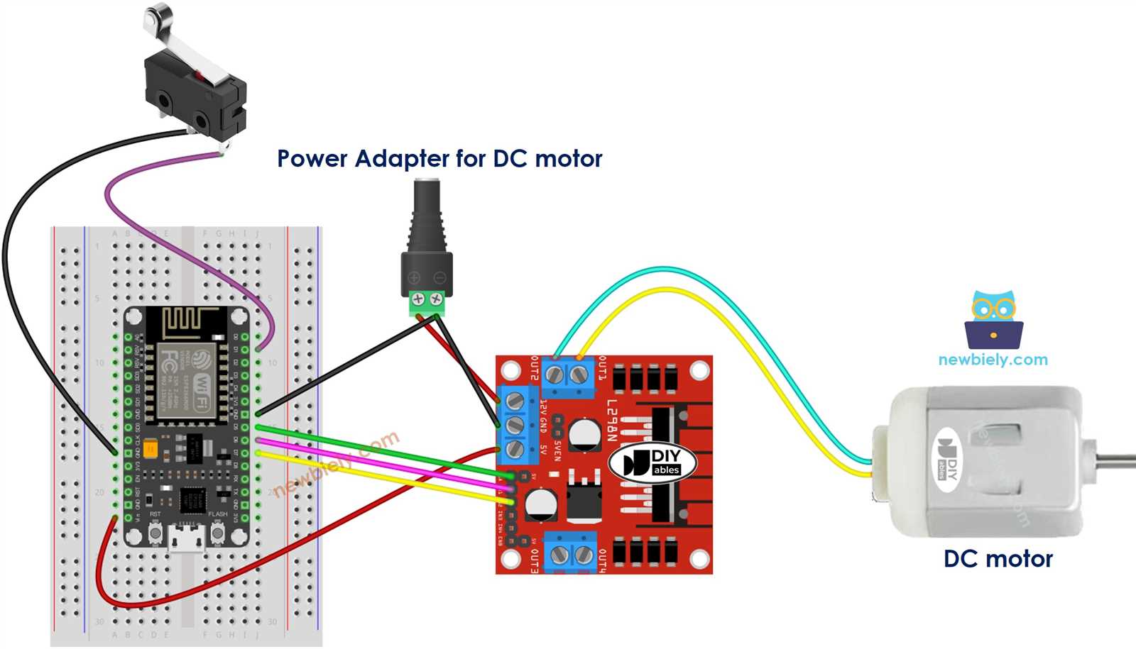 dc motor wiring diagram