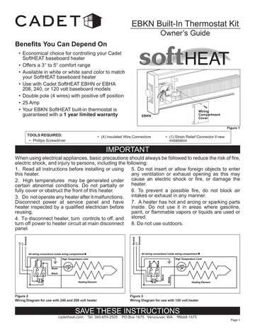 cadet baseboard heater wiring diagram