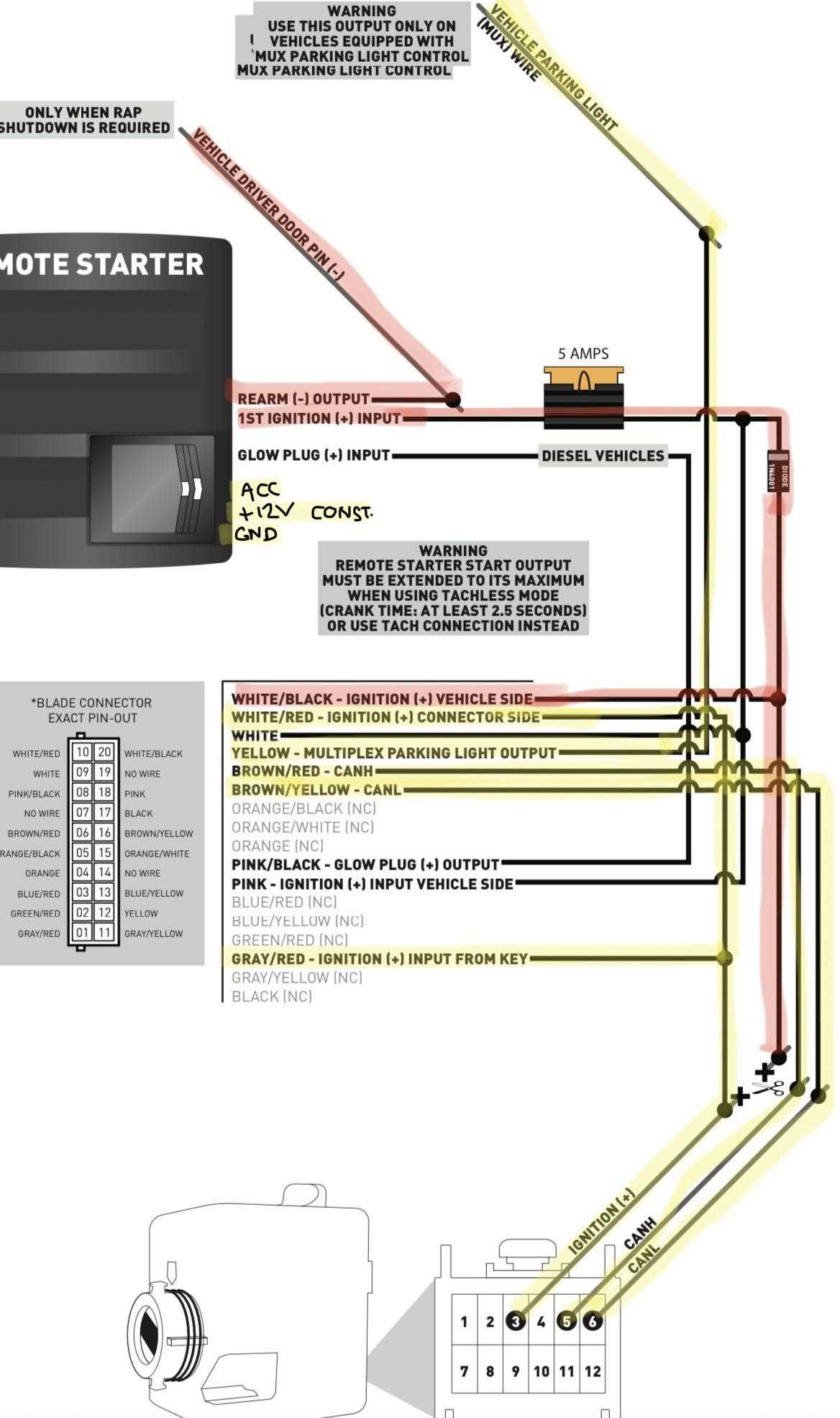 remote start wiring diagram