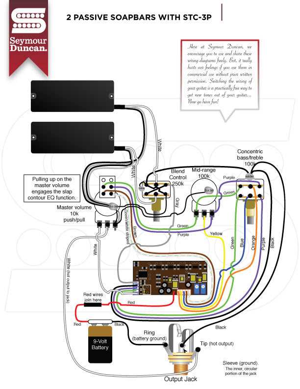 active bass wiring diagram