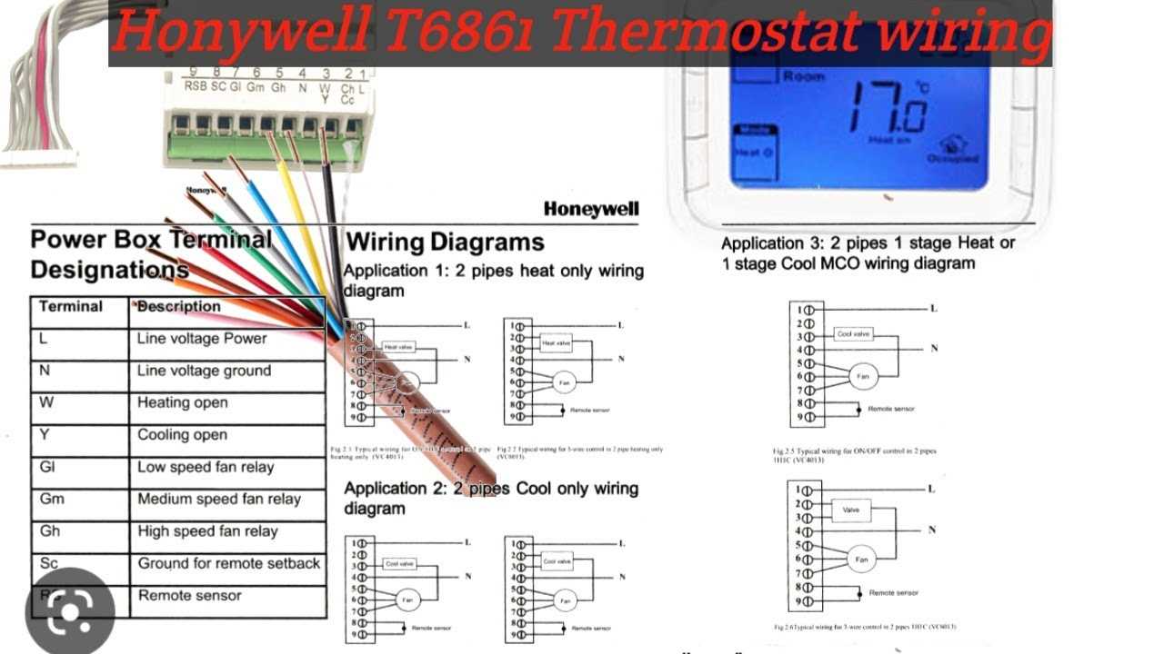 honeywell digital thermostat wiring diagram