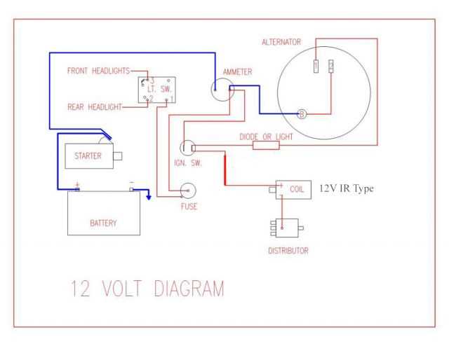 12 volt amp meter wiring diagram