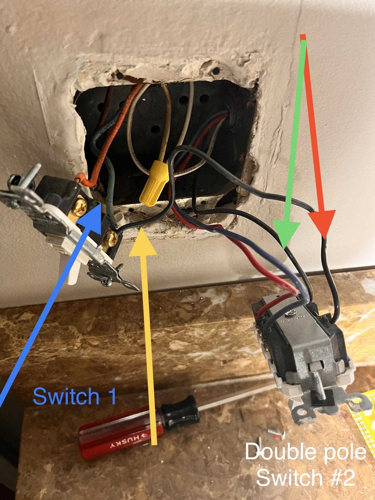 two pole switch wiring diagram