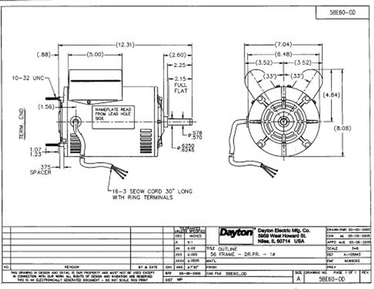 dayton capacitor start motor wiring diagram