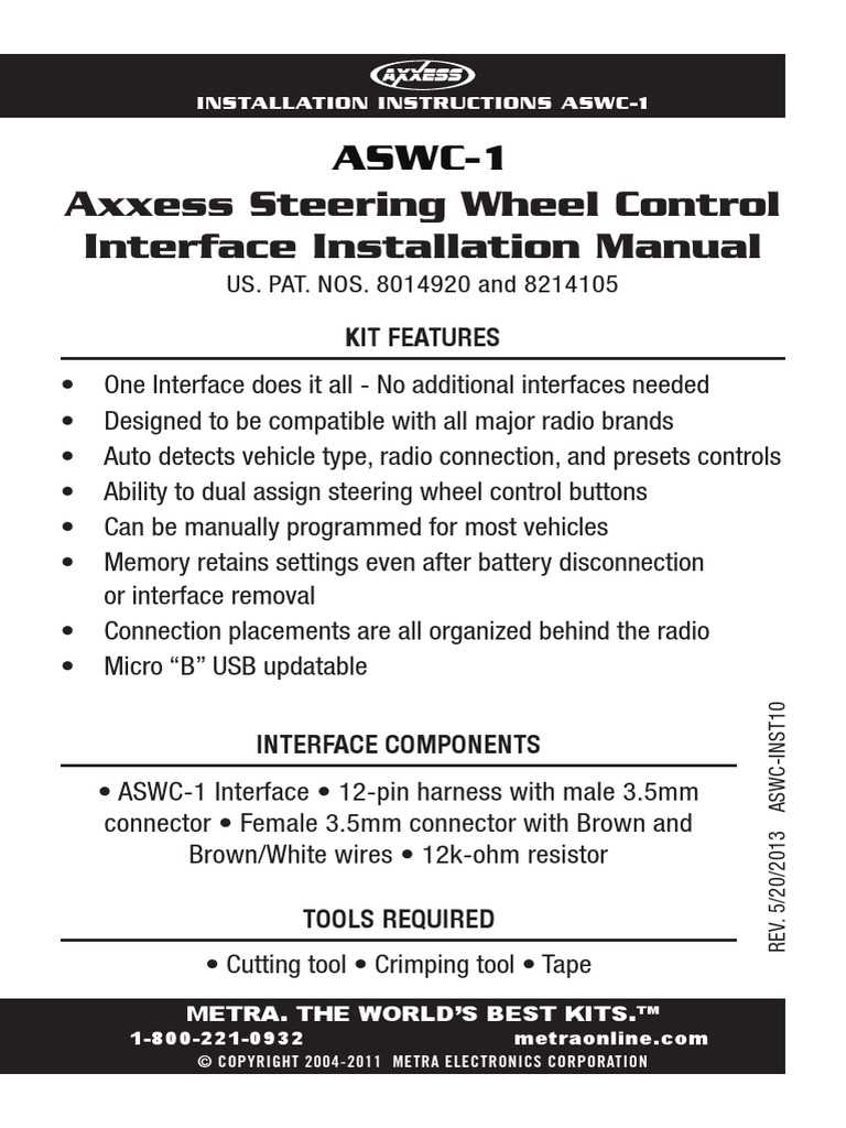 axxess aswc 1 wiring diagram