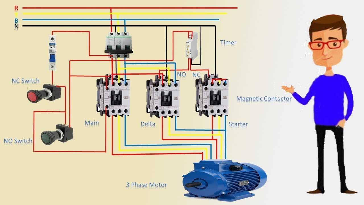 3 phase motor wiring diagram 6 wire