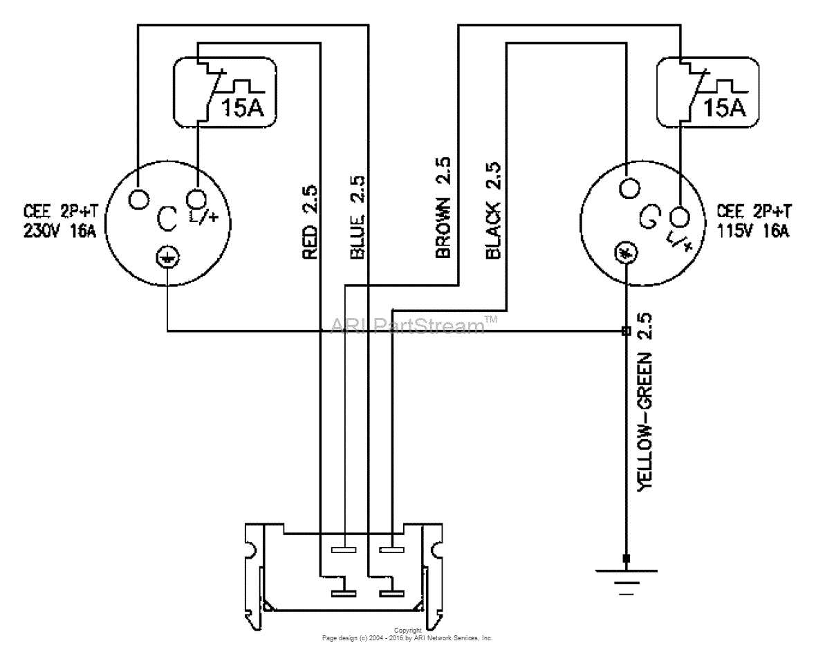 generator capacitor wiring diagram