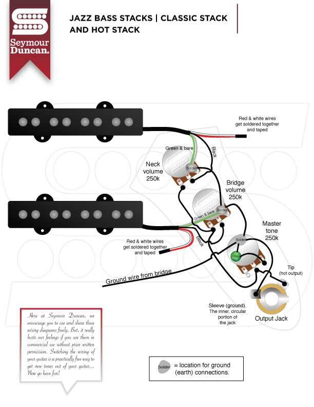 fender jazz bass wiring diagram