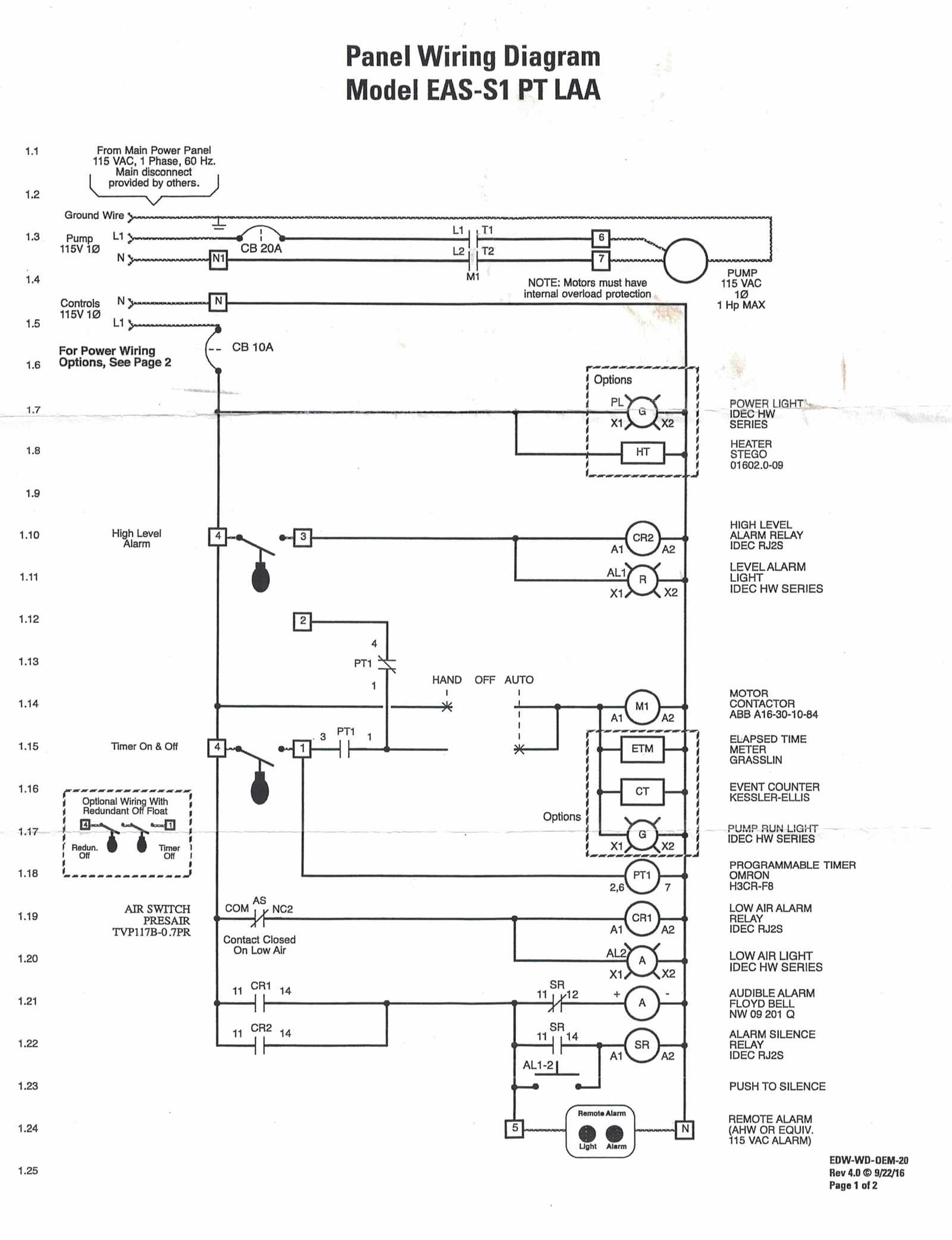 septic pump wiring diagram