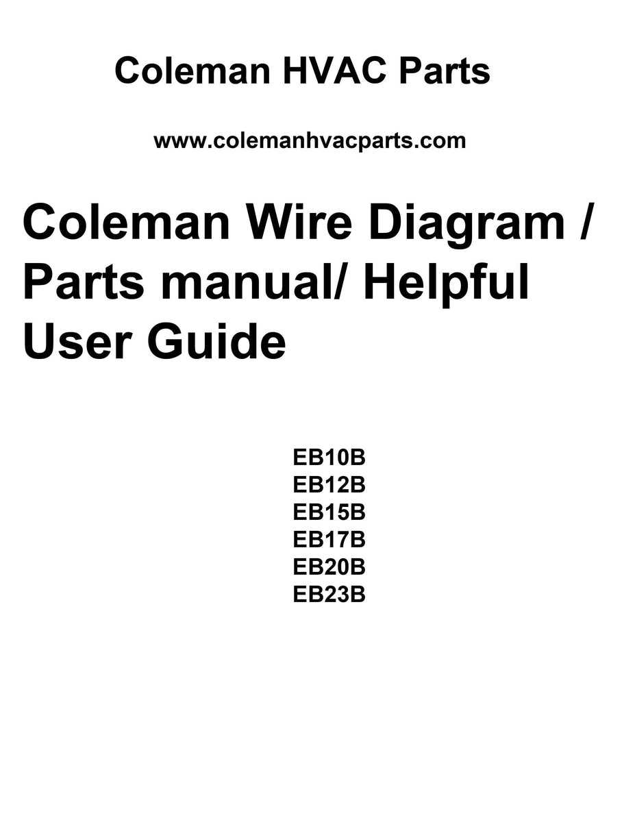 wiring diagram for coleman furnace