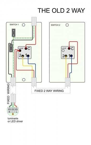 2 way dimmer switch wiring diagram