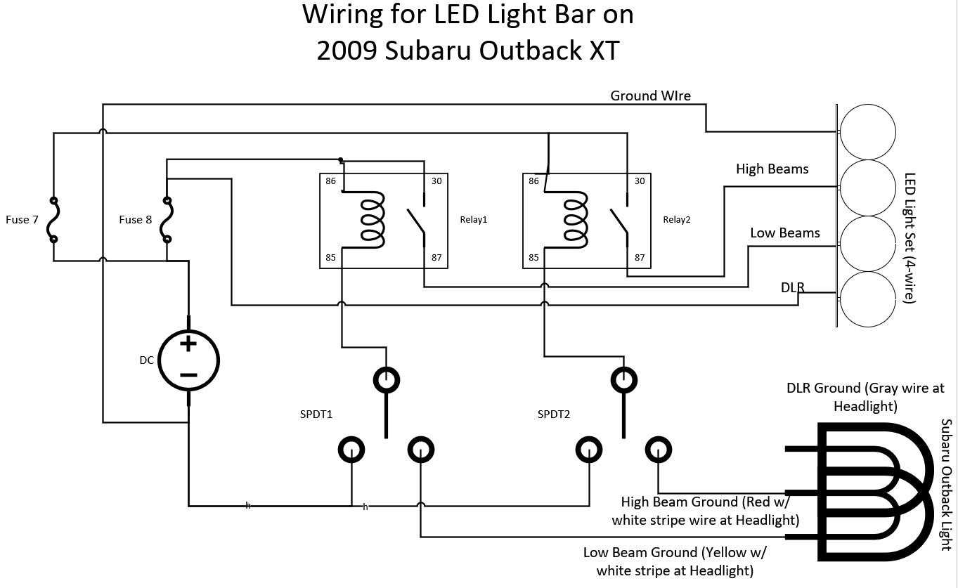 wiring diagram for a led light bar