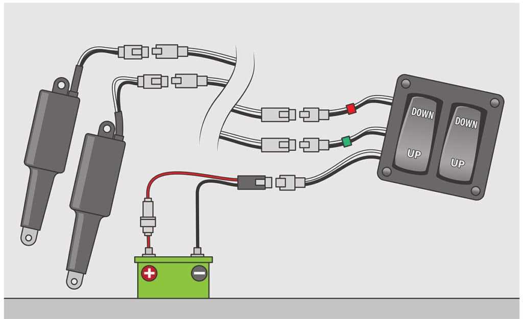 wiring diagram for bennett trim tabs