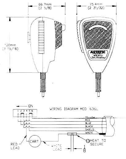 wiring diagram for astatic microphone