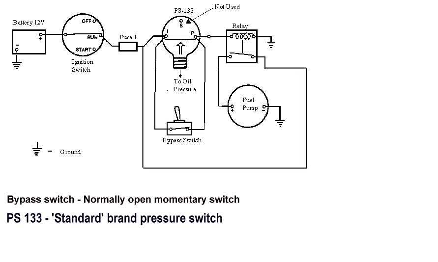 2 wire oil pressure switch wiring diagram