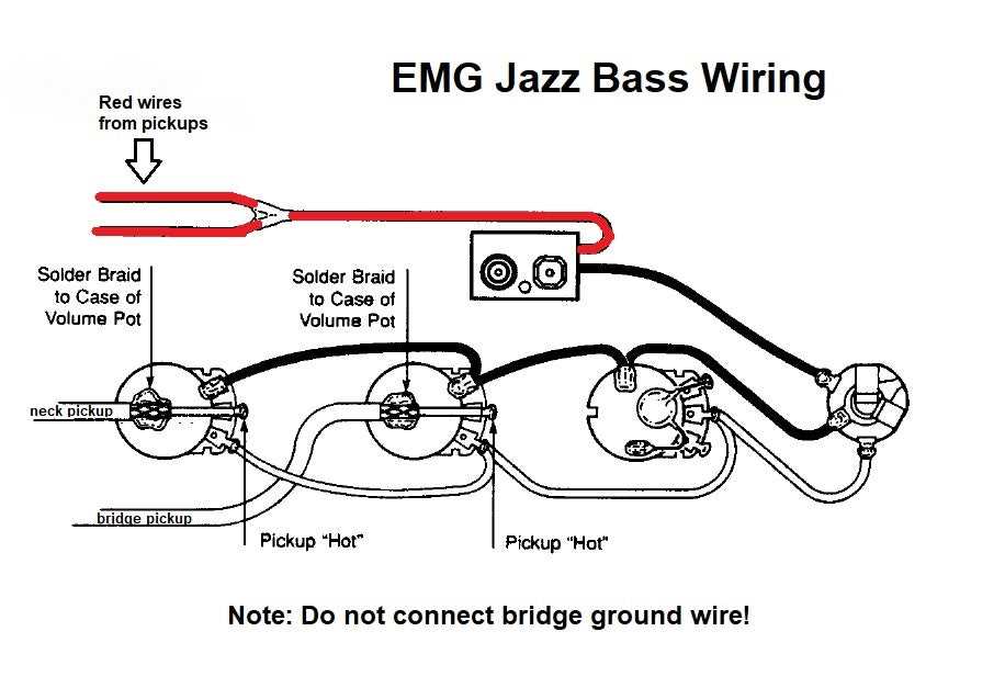 bass guitar wiring diagram