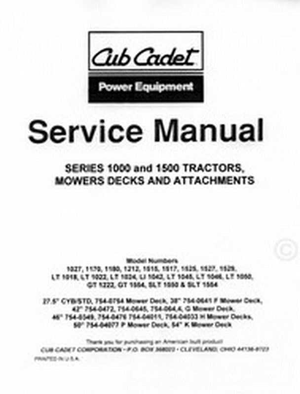 cub cadet lt1050 wiring diagram