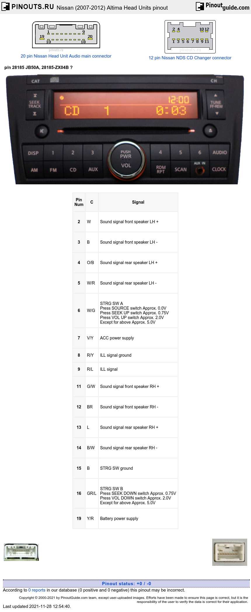 head unit color code nissan radio wiring diagram