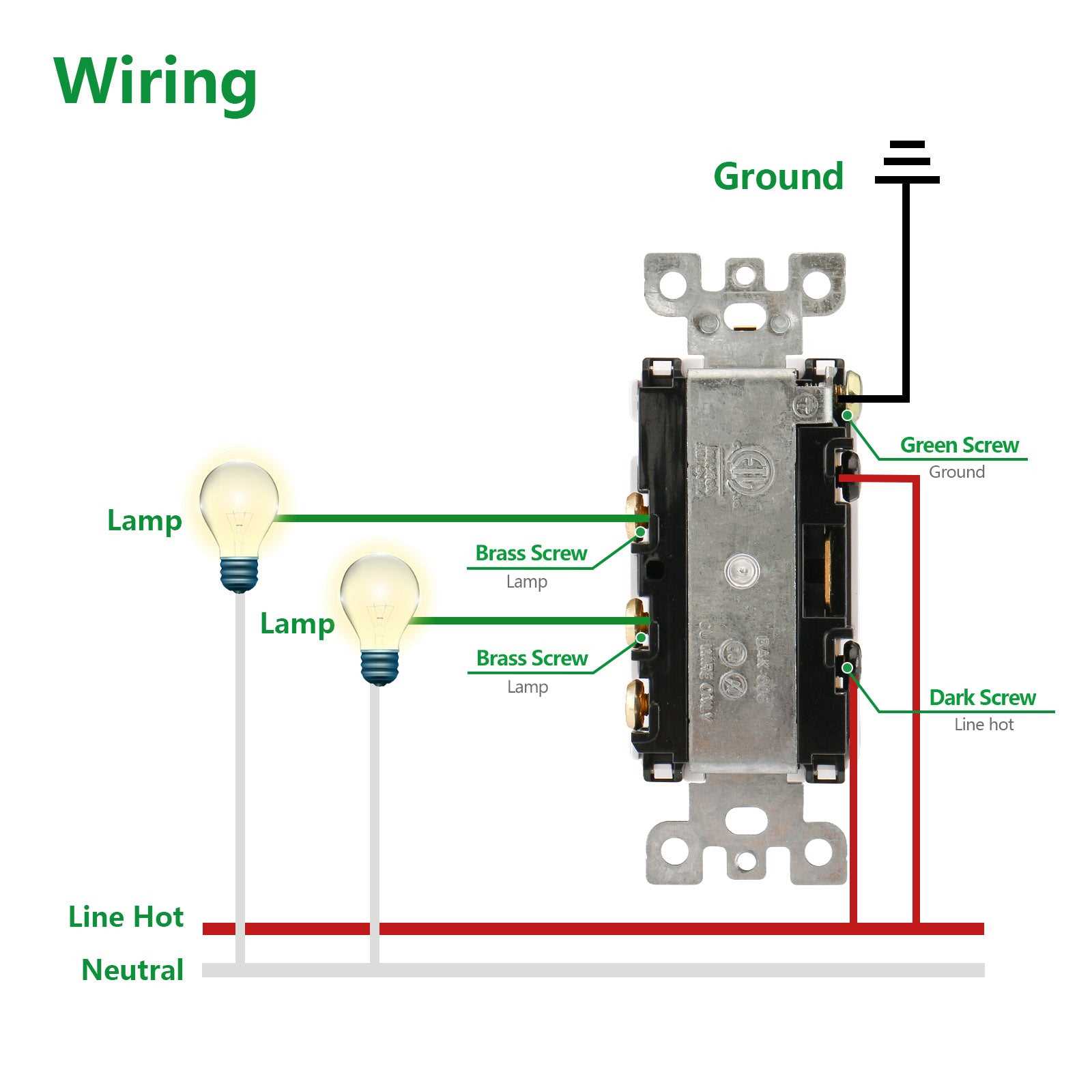 household light switch wiring diagram