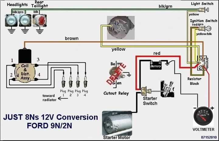 one wire alternator wiring diagram ford