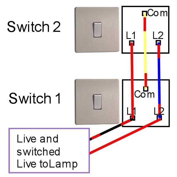 two switch wiring diagram