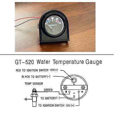 autometer water temp gauge wiring diagram