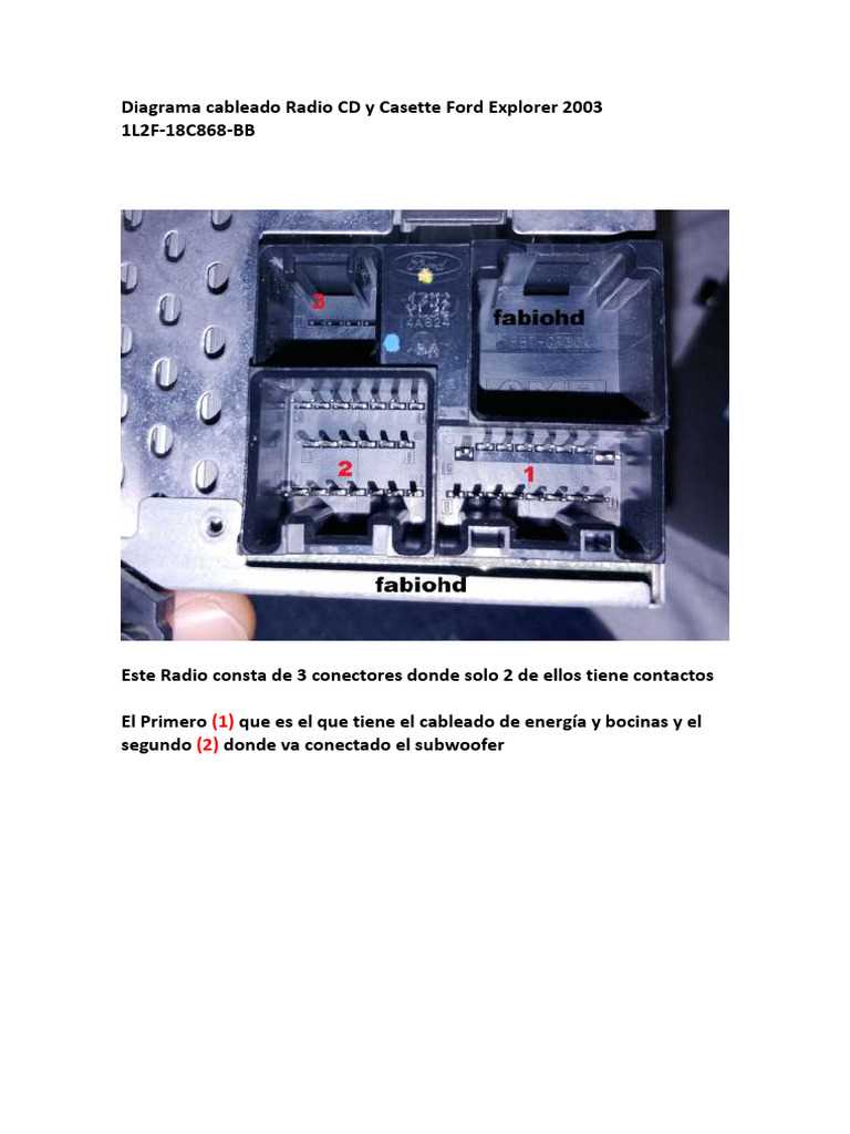 2003 ford explorer stereo wiring diagram