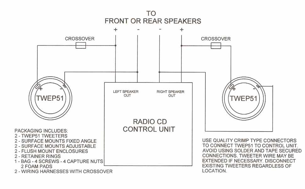 speaker and tweeter wiring diagram