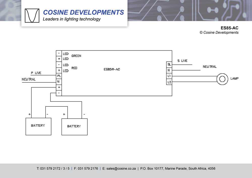 emergency lighting wiring diagram