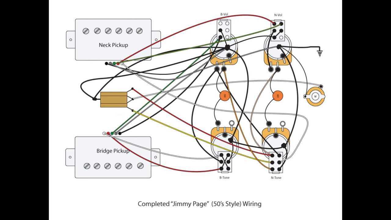 50s les paul wiring diagram