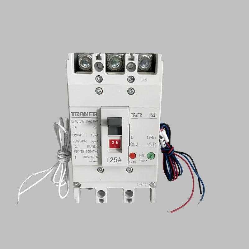 shunt trip breaker wiring diagram schneider