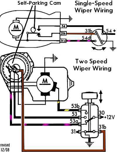 gm wiper motor wiring diagram