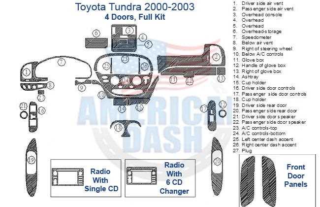 2000 toyota tundra radio wiring diagram