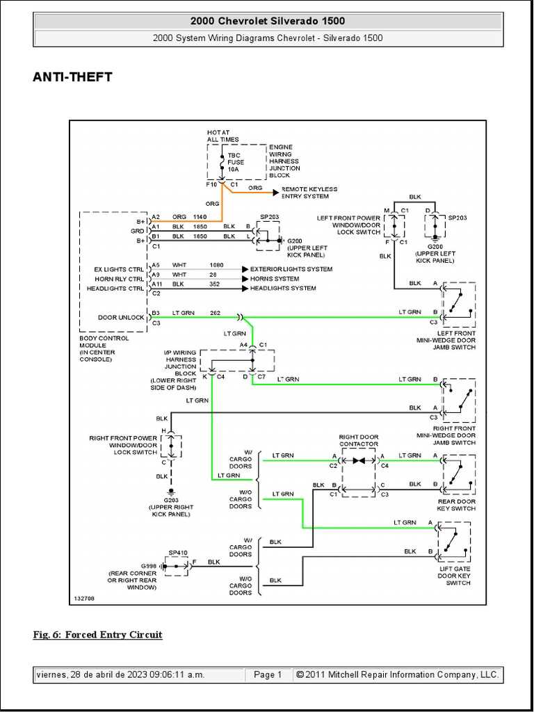 2000 chevy silverado wiring diagram color code