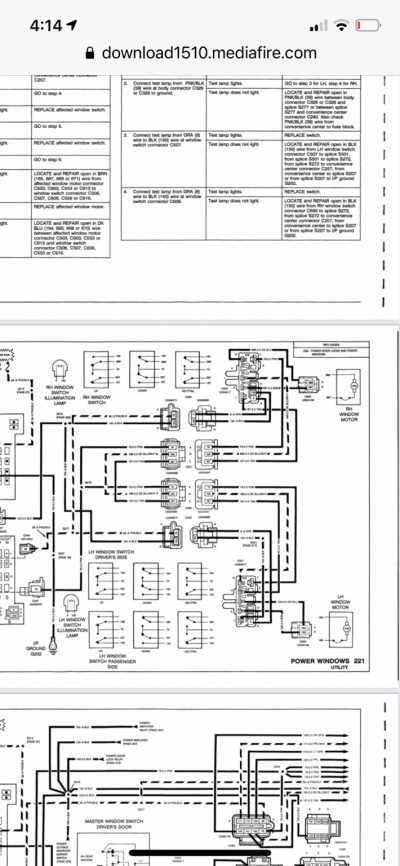 power window wiring diagram