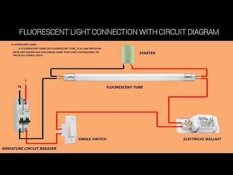 fluorescent light wiring diagram for ballast