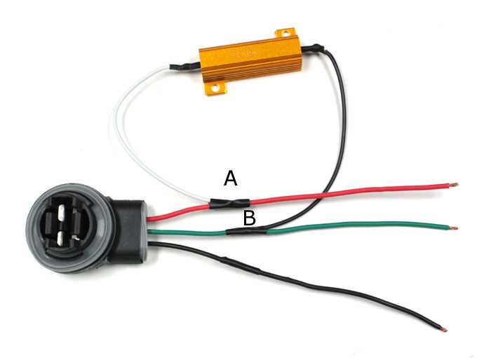 turn signal led load resistor wiring diagram