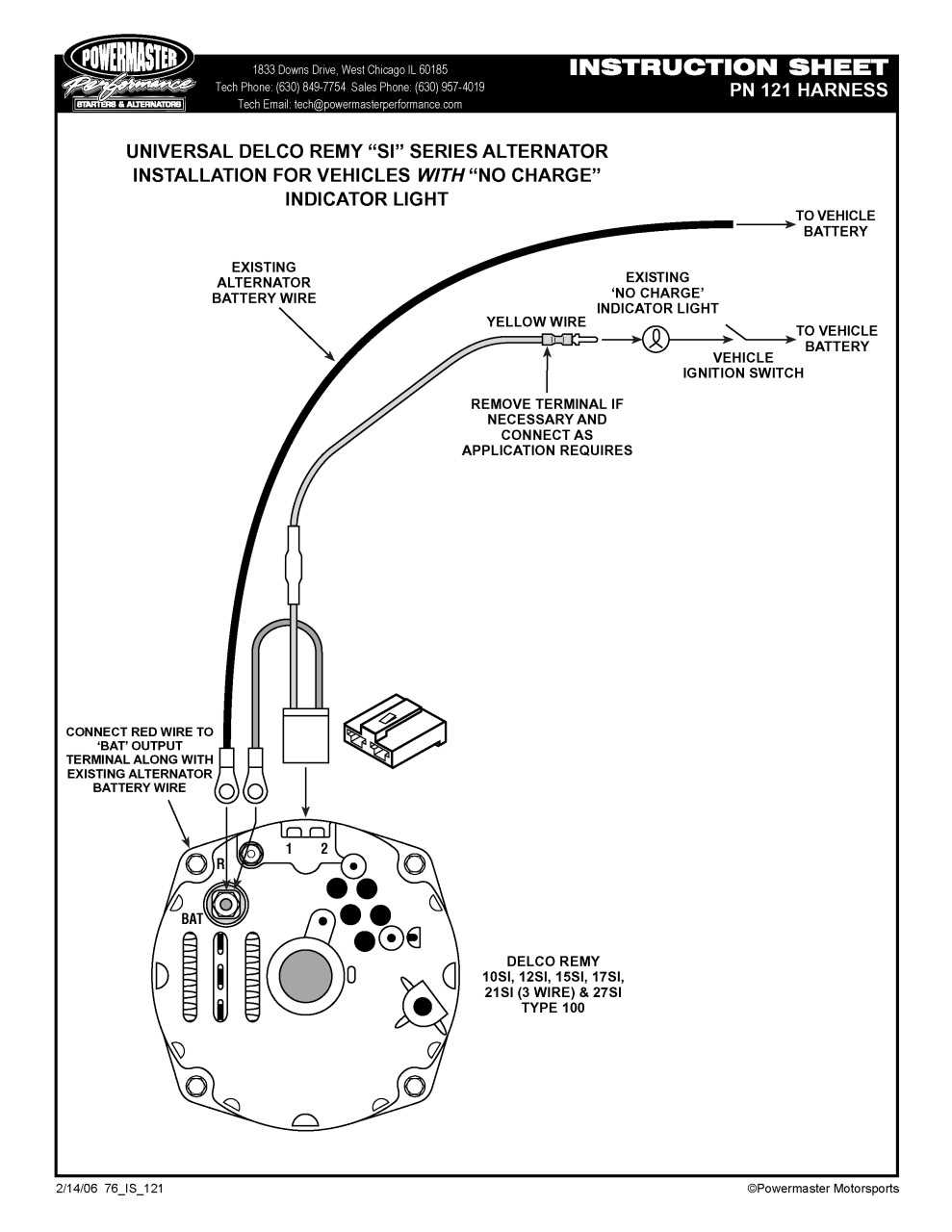 chevy 1 wire alternator wiring diagram