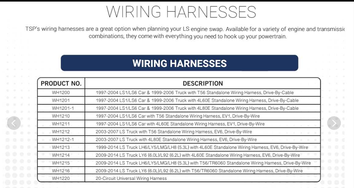 ls wiring harness diagram