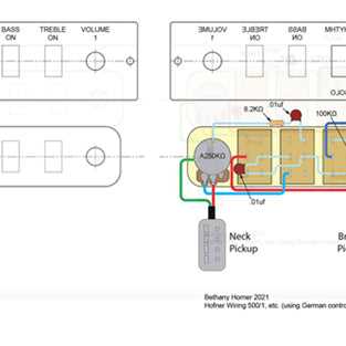 electric bass wiring diagram