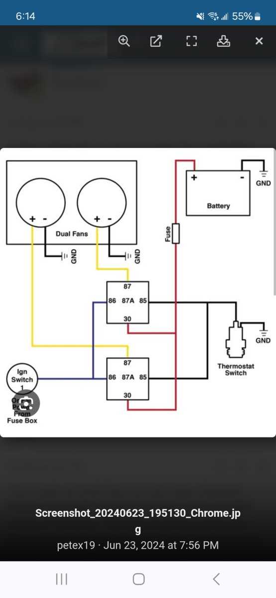 dual radiator fan wiring diagram