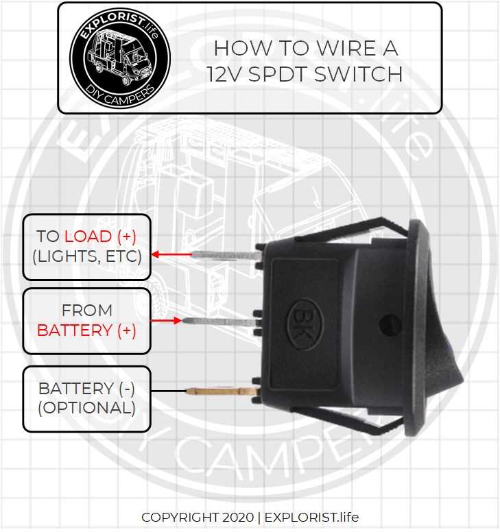 3 prong 12v switch wiring diagram