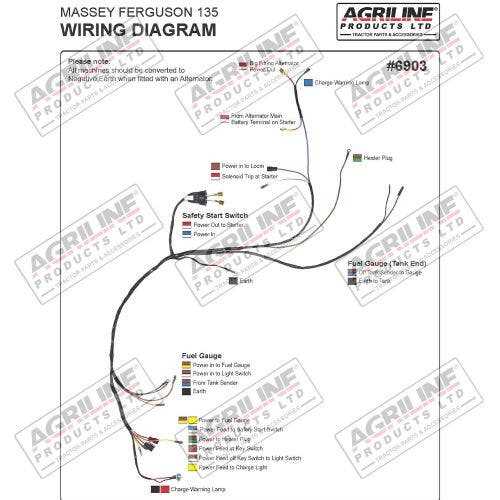 wiring diagram for tractor alternator