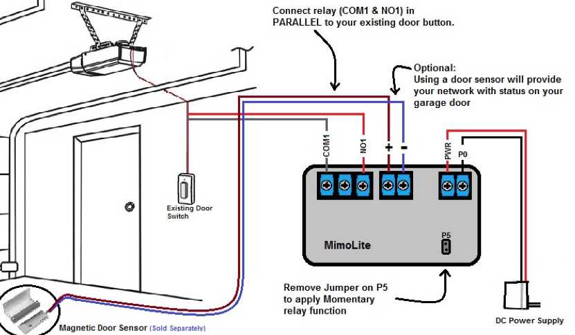 liftmaster sensor wiring diagram