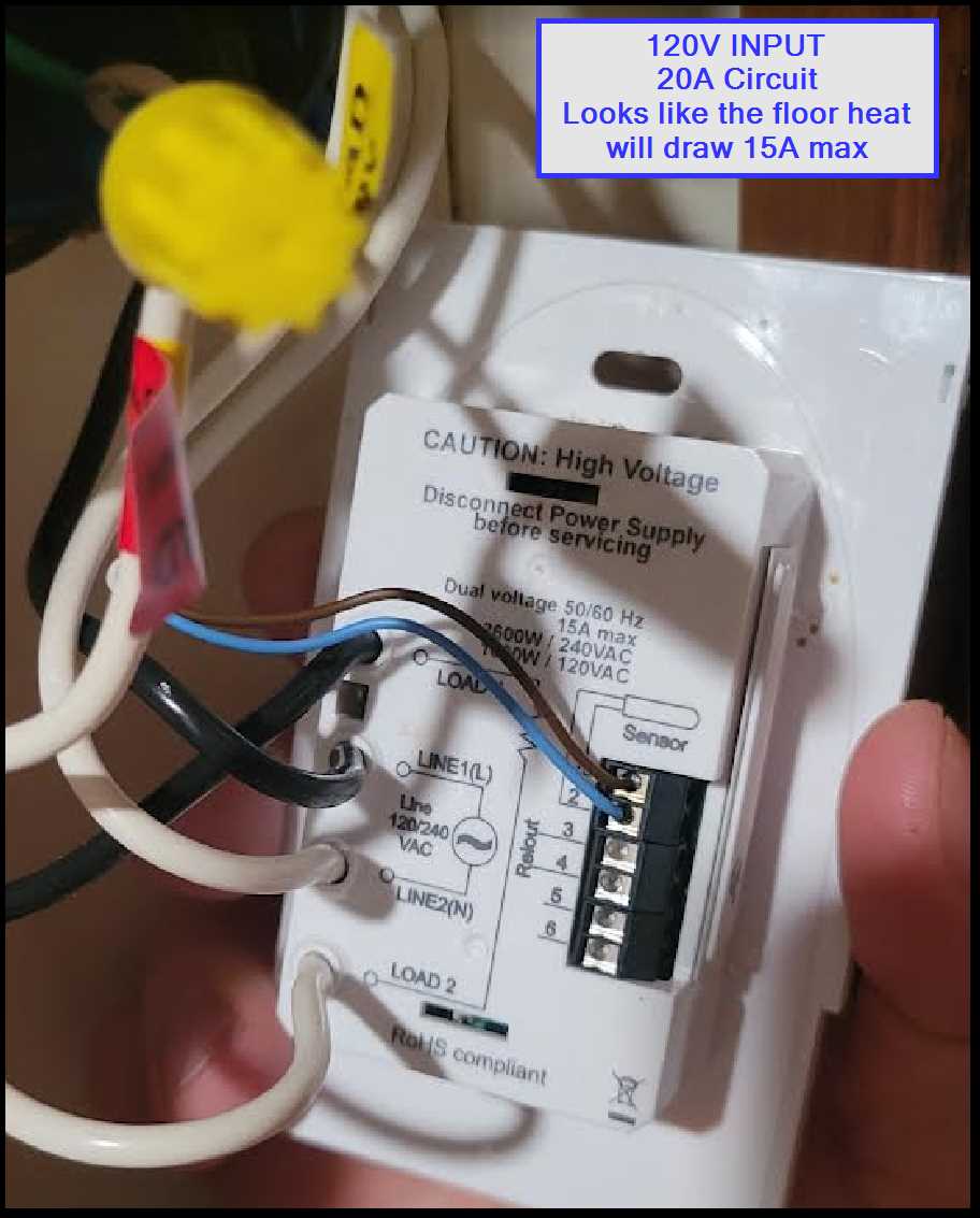 ditra heat thermostat wiring diagram