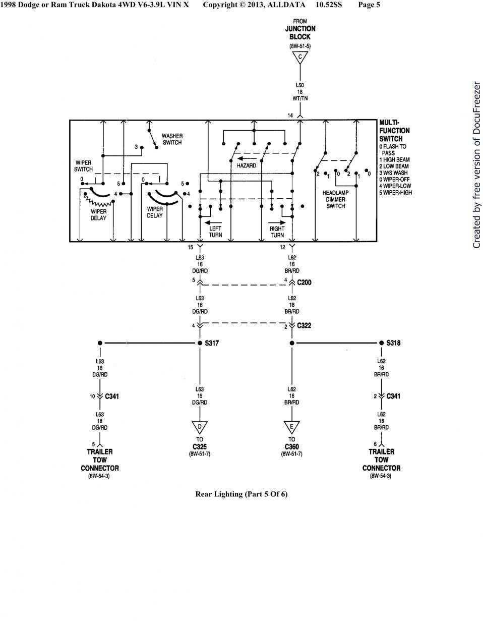 2004 dodge ram tail light wiring diagram