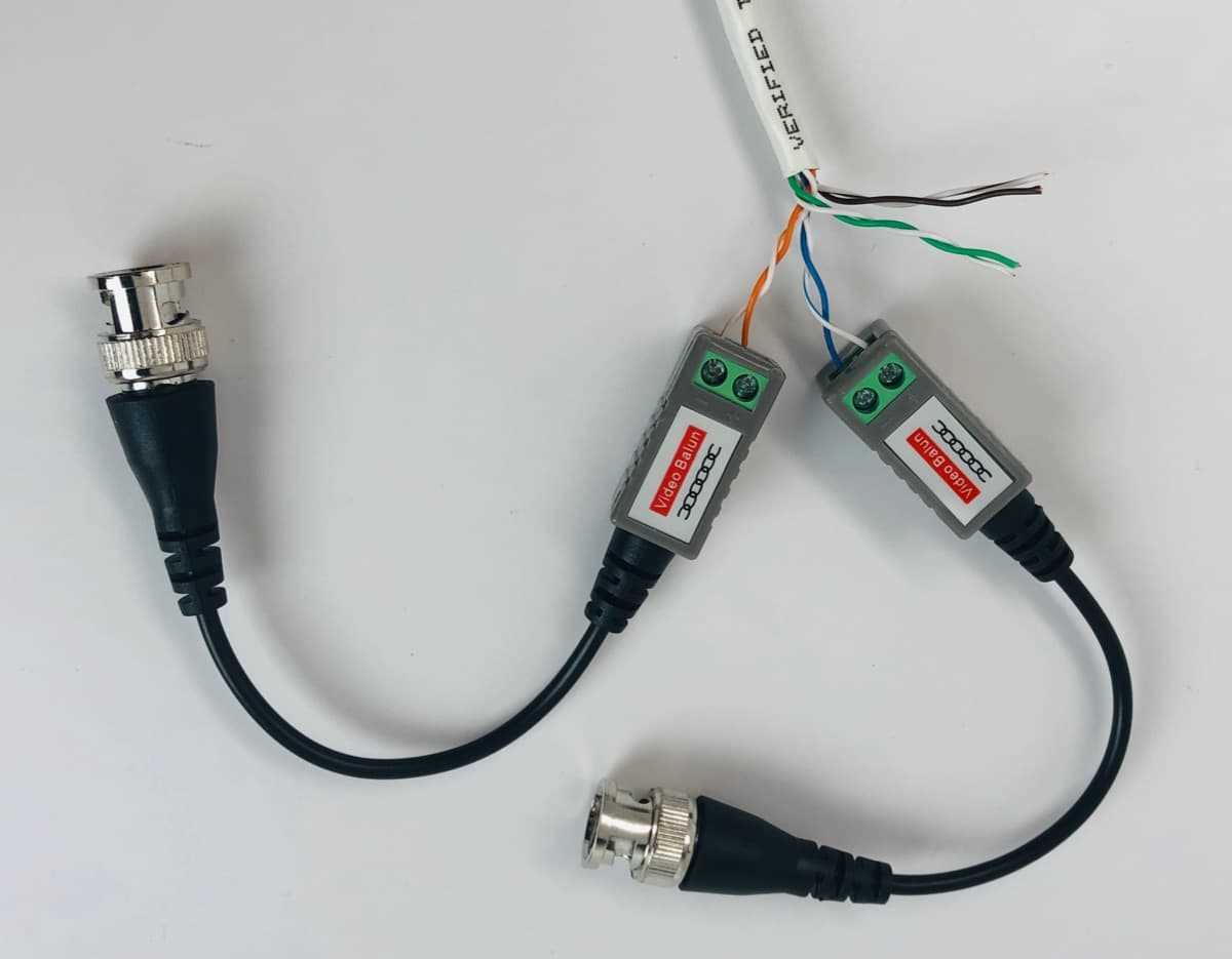 cctv balun video balun wiring diagram