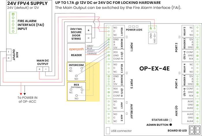 wiring diagram for intercom